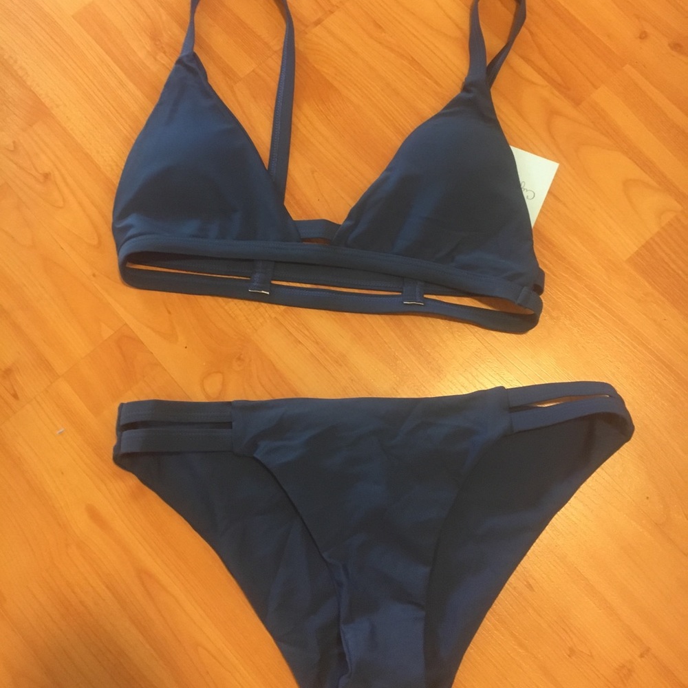 Blue bikini
